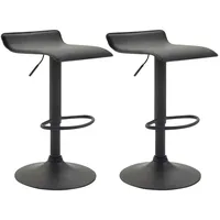 deluke Barhocker DERID 36 x 39 x 63 cm Schwarz