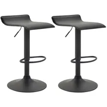 deluke Barhocker DERID 36 x 39 x 63 cm Schwarz