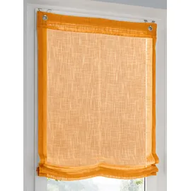 Heine Raffrollo 130 x 130 cm gelb/khaki