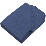 Setex Bettlaken Feinbiber 90 x 200 cm blau