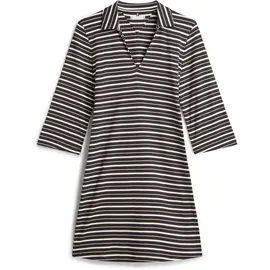 Tommy Hilfiger Polokleid Gestreift Schwarz/Mehrfarbig 42