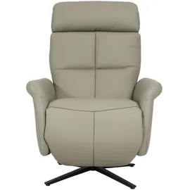 Mendler Relaxsessel HWC-L10, Design Fernsehsessel TV-Sessel Liegesessel, Liegefunktion drehbar, Voll-Leder ~