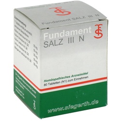 Fundament Salz Iii N Tabletten