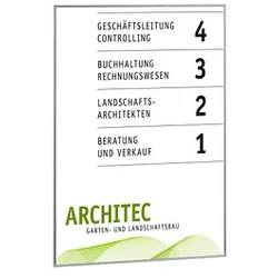 SignSystems® Türschild New Age Metall silber DIN A4
