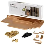 FibroTech Zubehörbox für Akustikpaneele Messing 2 St. 37 x 13 x 5 cm