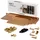 FibroTech Zubehörbox für Akustikpaneele Messing 2 St. 37 x 13 x 5 cm