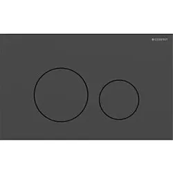 Geberit Sigma 40 Round Betätigungsplatte 115628141 Round, schwarz matt / easy-to-clean-beschichtet, für 2-Mengen-Spülung, Round