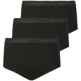NINA VON C. Taillenslip 3 St. Schwarz 48