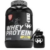 3kg Mammut Whey Protein Eiweißshake - Set inkl. Protein Shaker, Riegel, Powderbank oder Tasse (Vanilla Ice Cream, Gratis Mammut Powderbank)