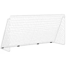 vidaXL Fußballtor Mit Netz Weiß 366x122x182 Cm Stahl - Vidaxl