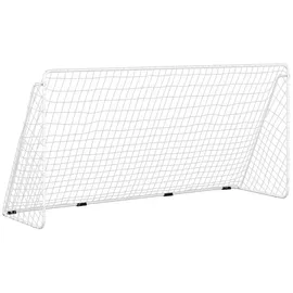 vidaXL Fußballtor Mit Netz Weiß 366x122x182 Cm Stahl - Vidaxl