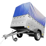 UNITRAILER Anhänger mit hoher Plane, Stützrad und Seitenteile, 201 Kipp