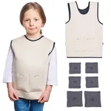 Gewichtsweste Kinder | Weighted Vest als ADHS Hilfsmittel und Autismus Hilfsmittel | Autismus-Sensorik-Kleidung | anpassbare Gewichtweste | Weight Vest für Kinder | Weste Kinder Jungen und Mädchen - M