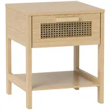 Homcom Nachttisch Natur, Holz, 40x48.4x40 cm, Schlafzimmer, Nachttische