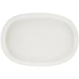 CreaTable Servierplatte Uno, Servierplatte, Steinzeug, (1-tlg., Servierplatte) weiß