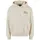 dropsize Heavy Oversize Mirrored Logo Hoodie - Beige