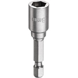 KWB Magnetische 8 mm Bit-Stecknuss Professional aus TQ 60-Stahl (Antrieb: 1/4 Zoll EQ 6.3 Sechskantschaft, ISO 1173, für Außen-Sechskantschrauben