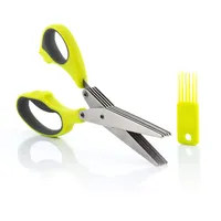 InnovaGoods Kräuterschere 5 in 1 Ergonomisch Edelstahl Grau
