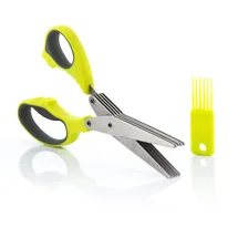 InnovaGoods Kräuterschere 5 in 1 Ergonomisch Edelstahl Grau