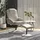 Homcom Relaxsessel Kunstleder 78 x 98 x 71 cm Grau mit Hocker