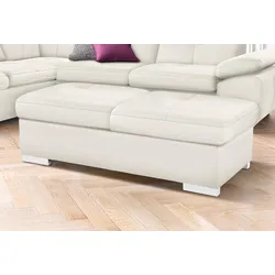 exxpo - sofa fashion Hocker »Spring Bankhocker, guter Sitzkomfort und tolle Verarbeitungsdetails« exxpo - sofa fashion altweiß