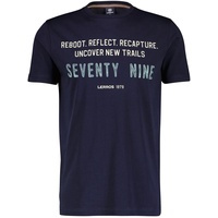 T-Shirt » T-Shirt mit Brustprint«, Gr. 5XL, NAVY, , 28309361-5XL
