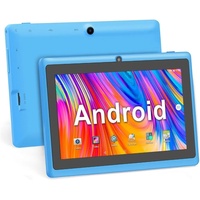 Haehne A33 Quad-Core-Prozessor, 1 GB RAM Tablet (7", 8 GB, Android 5.0 Lollipop, mit Dualkameras, WLAN, Bluetooth, für erwachsene Kinder) blau