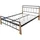 Homestyle4u Metallbett 160x200 cm Schlafzimmer, Betten, Metallbetten