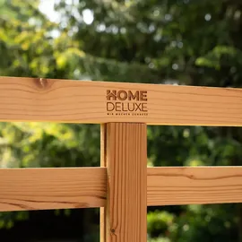 Home Deluxe Holzzaun 180 x 180 cm Beige/Braun