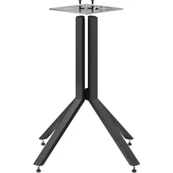 Bistro Tischgestell | Säule: 76cm | 4 Fuß | Schwarz | Tischgestell Schwarz, Gastro Tischgestell