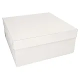 Papstar Tortenkarton eckig 10 St. 30 cm x 30 cm x 13 cm Weiß