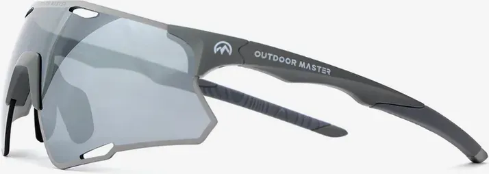 OutdoorMaster LARK SV Polarisierte Fahrrad-Sonnenbrille Polar Silver