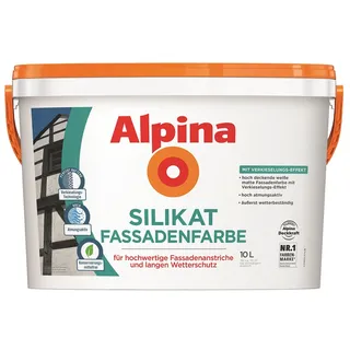Alpina Silikat-Fassadenfarbe weiß matt