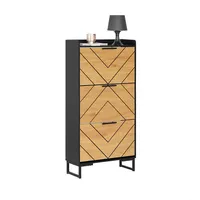 SoBuy FSR164 62 x 125 x 24 cm schwarz / schwarz