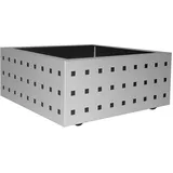 OFITURIA Jardinera para Exterior Grande Cuadrada con Ruedas Macetero para Plantas Artificiales Apto para Parques y Jardines