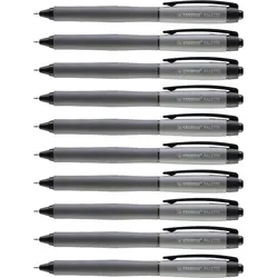 STABILO PALETTE, Anklippbarer versenkbarer Stift, Schwarz, Kunststoff, Gummi, 0,