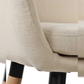 CLP 2er Set Barhocker Grant Stoff beige