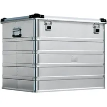 Günzburger Transportkiste Aluminium 782x585x622mm grau/silber stapelbar 240l