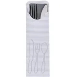 Papstar Bestecktaschen 100 St. Grau 23,5 cm x 7,3 cm