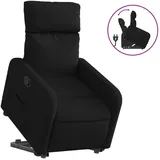 vidaXL Relaxsessel mit Aufstehhilfe Polyester 89,5 x 95,5 x 0 cm Schwarz