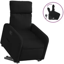 vidaXL Relaxsessel mit Aufstehhilfe Polyester 89,5 x 95,5 x 0 cm Schwarz