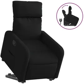 vidaXL Relaxsessel mit Aufstehhilfe Polyester 89,5 x 95,5 x 0 cm Schwarz