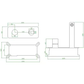 Bernstein 9908B Waschtischarmatur Schwarz