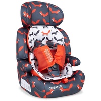Cosatto Zoomi Car Seat - Group 1 2 3, 9-36 kg, 9 Months-12 years, Forward Facing, Charcoal Mister Fox