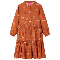 vidaXL Kinderkleid Cognac 140
