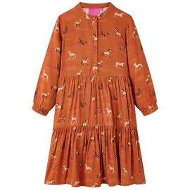 vidaXL Kinderkleid Cognac 140