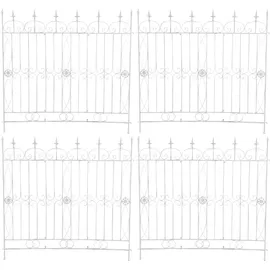 CLP Gartenzaun Mangold 4er Set  -  Weiß