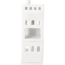 räder Stapelhaus der Bögen 12,6 x 6,2 x 17,6 cm Weiß