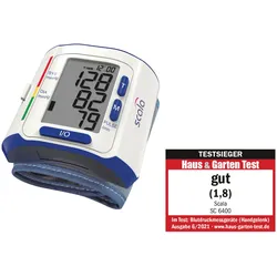 SCALA Handgelenk-Blutdruckmessgerät SC 6400, weiß/blau