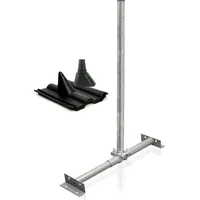 PremiumX Dachsparrenhalter Set Sparrenhalter SAT Frankfurter-Ziegel Manschette schwarz